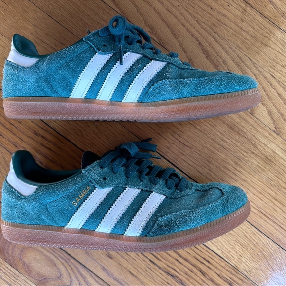 Adidas Samba Collegiate Green Gum Sole size 8.5 - Picture 2 of 6